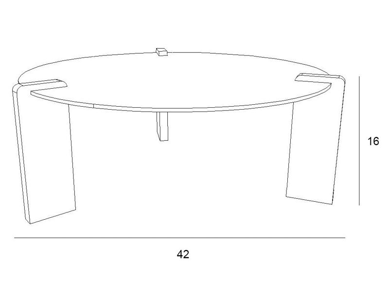 Davis Glass Top Single Coffee Table, Walnut
