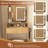 MDF Makeup Vanity Table with LED-Illuminated Mirror