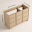 Meuble-lavabo autoportant 48 po (46-7 / 8 po) et 3 portes d'armoire à fermeture en douceur, contreplaqué, chêne Dune (KD-PACKING)