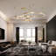 Modern LED Ceiling Light Fixture – 3-Ring Flush Mount Chandelier for Dining Room, Bedroom & Kitchen-1105429173