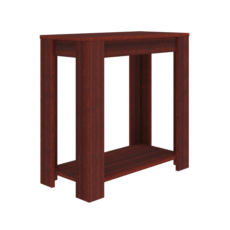 Brisbane Cherry MDF Open Storage Nightstand with Metal Handle