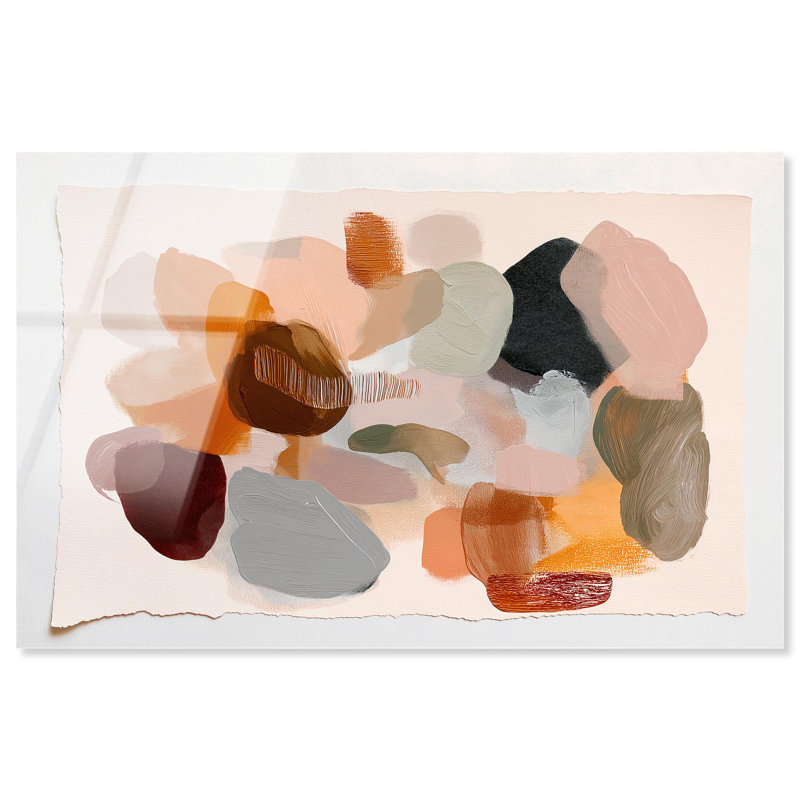 «Sediment Layers I», reproduction d'art abstrait par Art Remedy, H 10 po x l 15 po