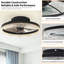 Ventilateur de plafond moderne 16 "avec lumière DEL à intensité variable-129703409