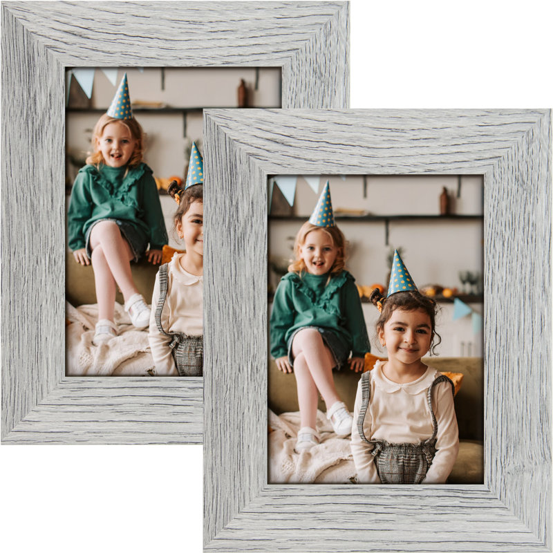 Ensemble de 2 cadres photo Johnsonburg, Gris, 5" x 7"