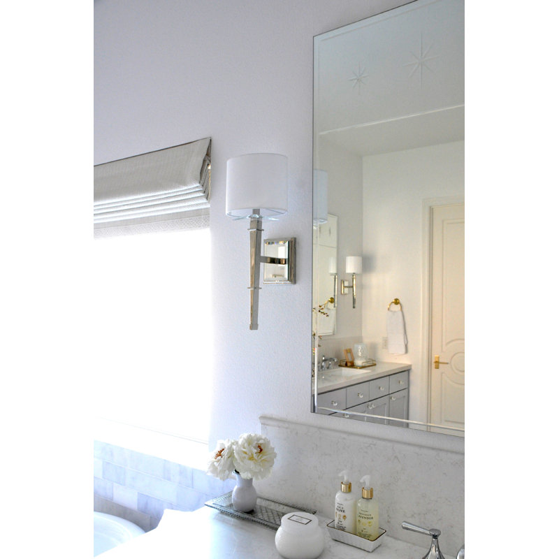 Alezia Armed Sconce, Polished Nickel