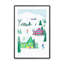 Vibrant Winter Village I Print dans un cadre-769396351-769396107