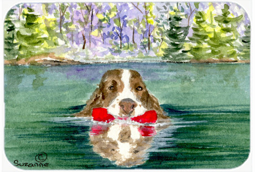 Caroline's Treasures Springer Spaniel Glass Cutting Board