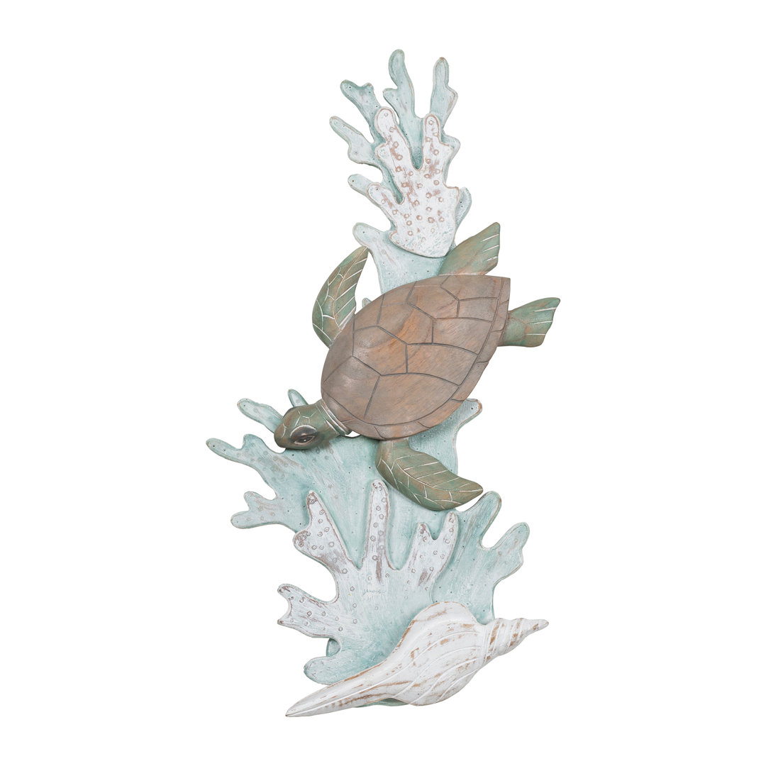 Handmade Coastal Landscape & Nature Wall Decor on Solid Wood Rosecliff Heights