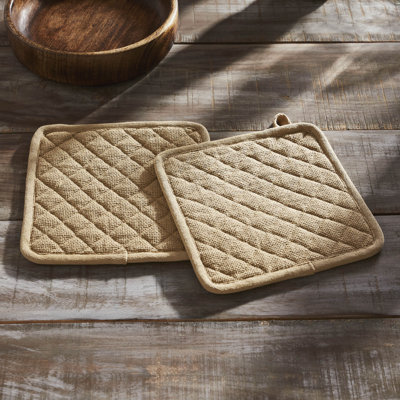 VHC Brands 100% Cotton Pot Holder Set