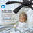 Ceiling Fan With Lights And Remote - 46" Modern Indoor Ceiling Fan Light Low Profile, Dimmable, Reversible Quiet Motor And Timing, Outdoor Ceiling Light For Covered Patios-1980697585-1980697590