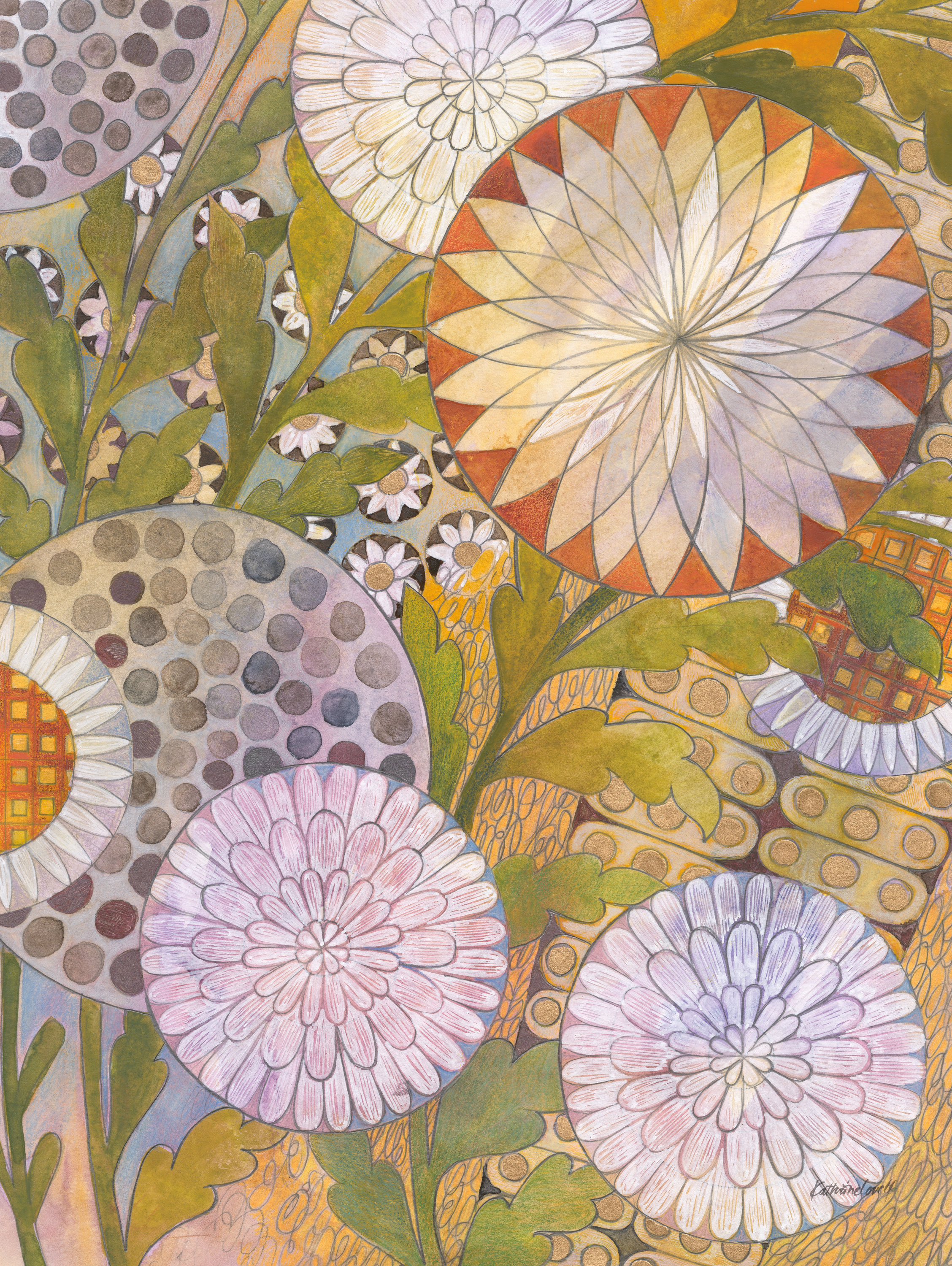 Bungalow Rose Lexin Whimsical Garden II On Canvas by Kathrine Lovell Print  | Wayfair, image size:2256x3000