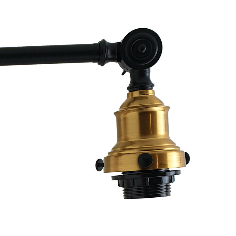 Hyannis Swing Arm Sconce, Green, Gold