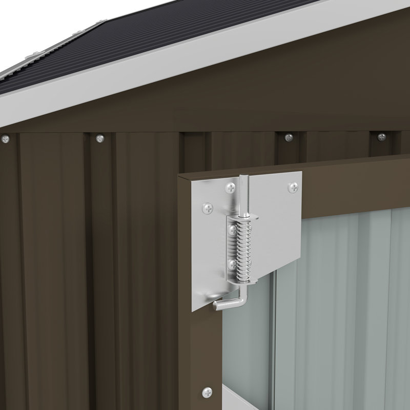 Remises spacieuses, remise à outils moderne en métal 10 pi x 12 pi pour la cour arrière