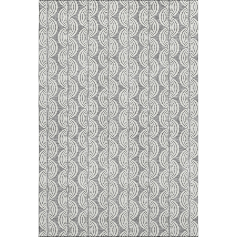Premium Machine Washable Corum AMF1055 Swirls Rug, Rectangle 9 pi x 12 pi