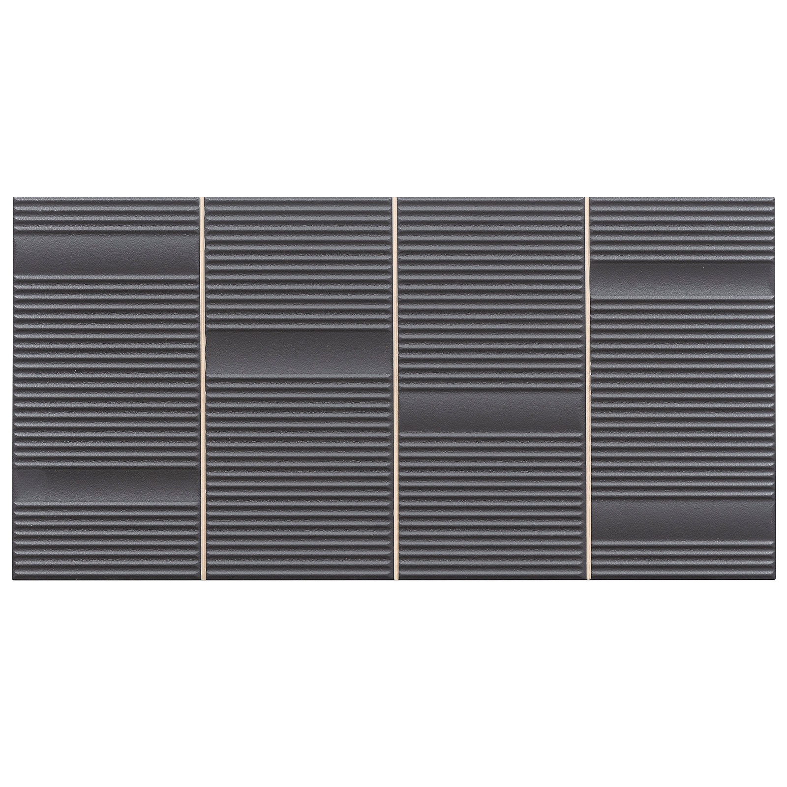 Flyer 8" x 16" Ceramic Wall Tile, Anthracite