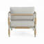 Fauteuil d'extérieur en aluminium avec coussins épais