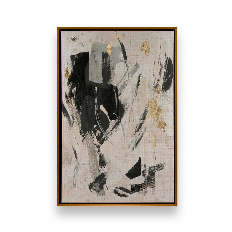 Impression sur toile, "Pattern Emotion I" par June Erica Vess, H 48 po x l 32 po, Floater Framed Print without Mat Canvas