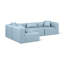 Canapé modulaire en similicuir 4 pièces Houswerth-94884272