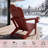 Outdoor Reclining&folding Oversize Adirondack Chair With Cell Phone Stand-424724431-430478825