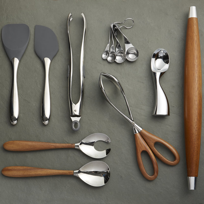 Nambe Curvo Serving Fork