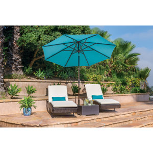 Aruba 9' Octagon Auto Tilt Market Umbrella in , Aruba