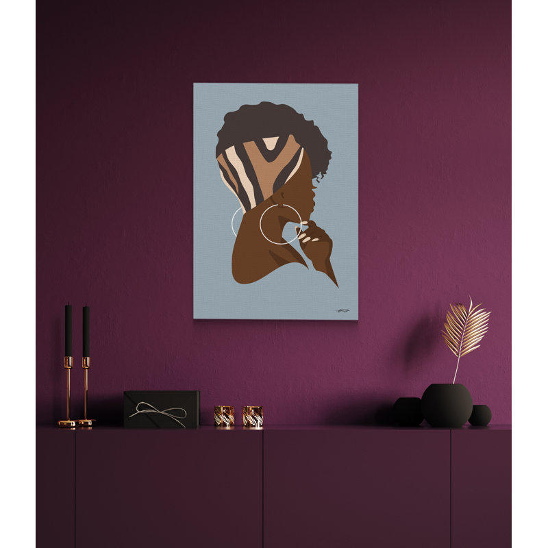 «Sparkles - African American Woman» par Ify Ojo, impression sur toile tendue, H 20 po x l 24 po x P 1,5 po