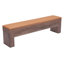 Banc de rangement Bonker brun
