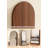 Medieval-Style Solid Wood Frame With Wooden Base Support Full-Length Mirror-117597854