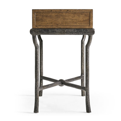 Forge Iron Storage Side Table