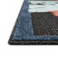 Tapis d'intérieur / extérieur en polypropylène tissé à la machine à motif floral bleu / rouge / orange Parley-154686750