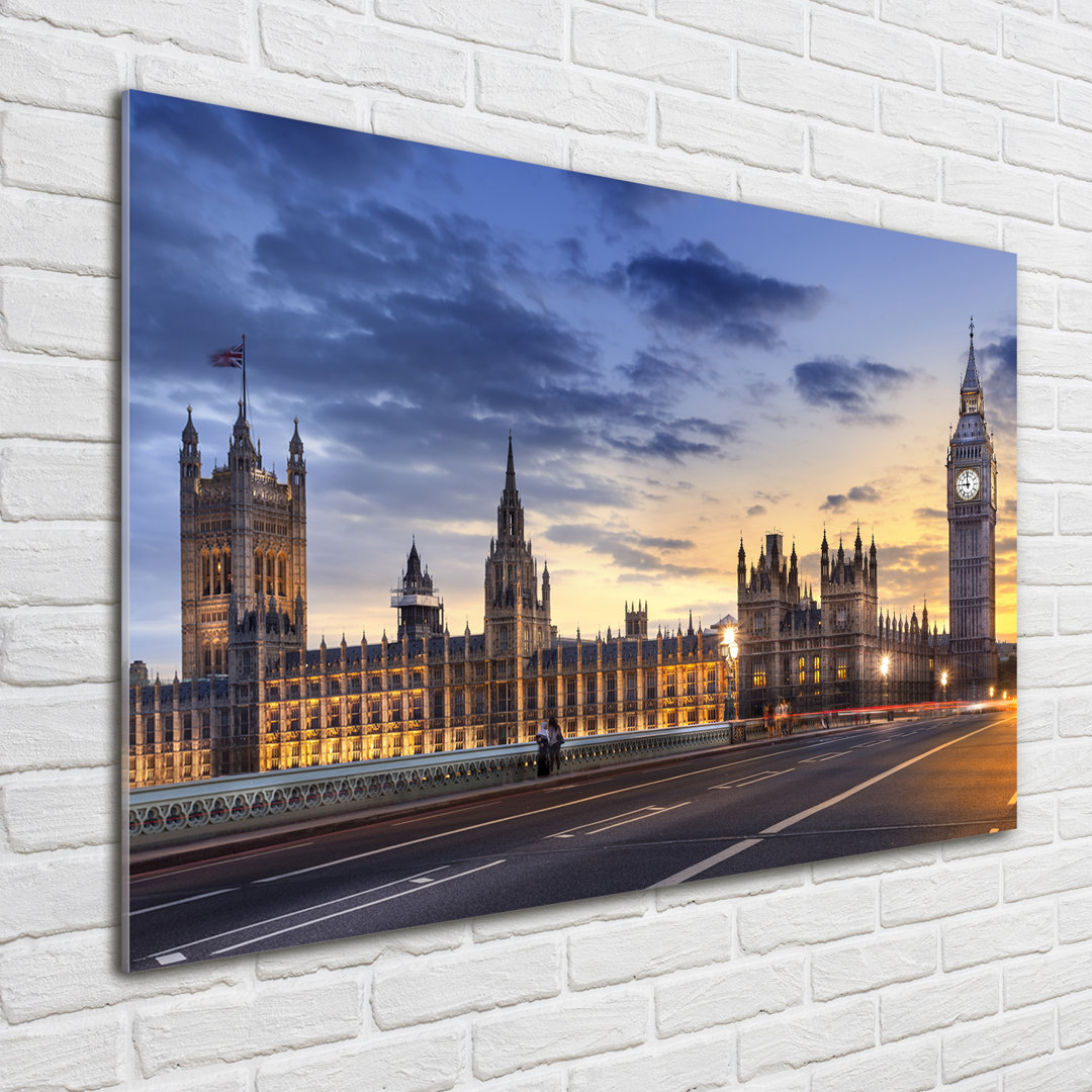 Glasbild Big Ben London