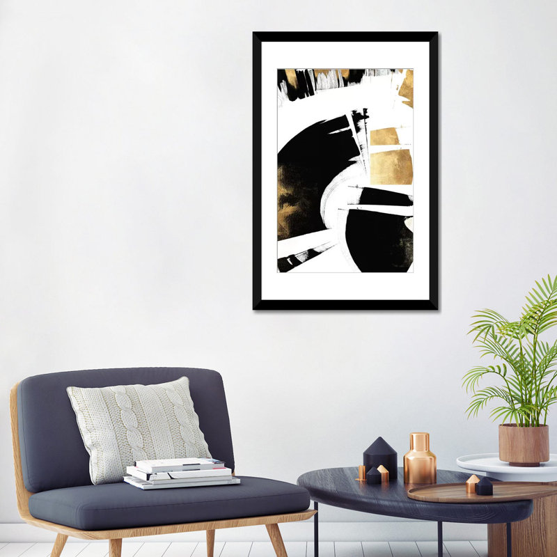 «Art Deco I», reproduction sur toile, H 18 po x l 12 po x P 1,5 po, Toile tendue