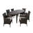Aquinas 6 - Person Wicker Patio Dining Set with Oval Table-26207788