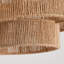 Plafonnier semi-encastré 3 lumières Coastal Jute