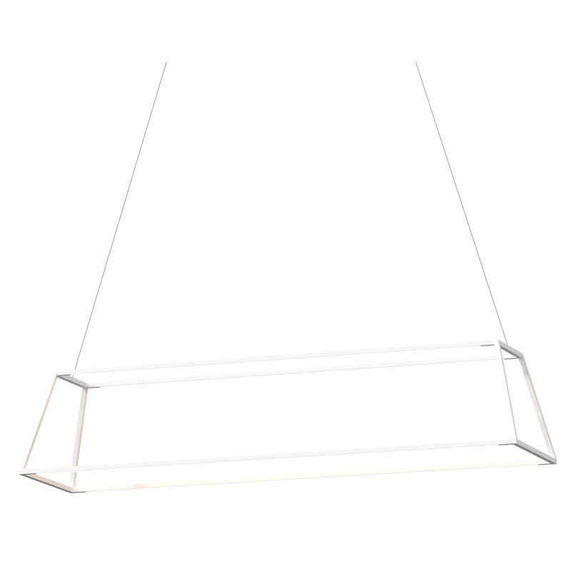 Z-Bar 4 - Light LED Pendant, Matte White, 56"