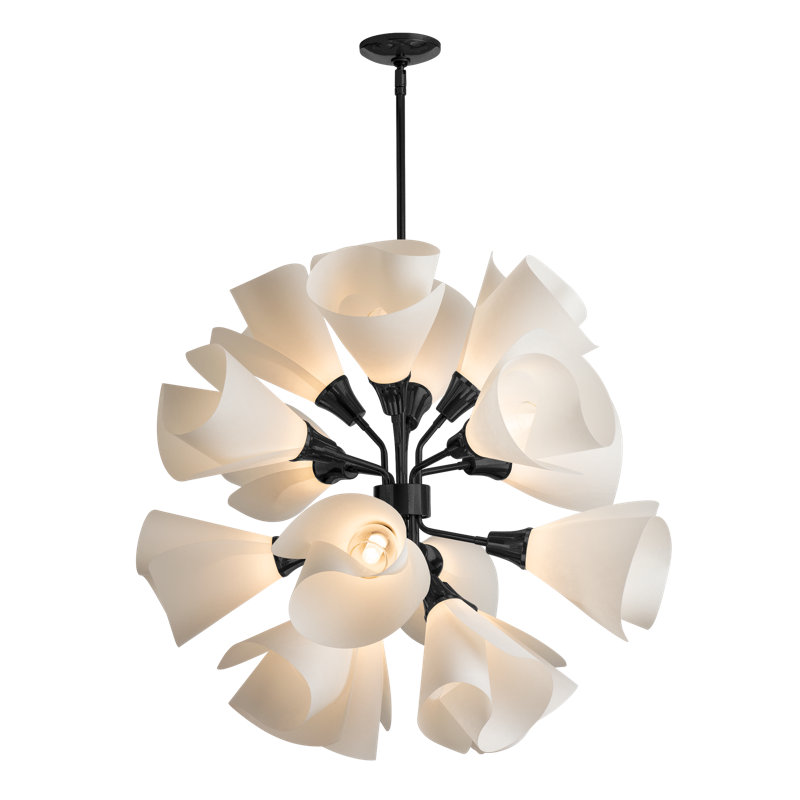 Mobius 16 - Light Sputnik Sphere Chandelier, Black