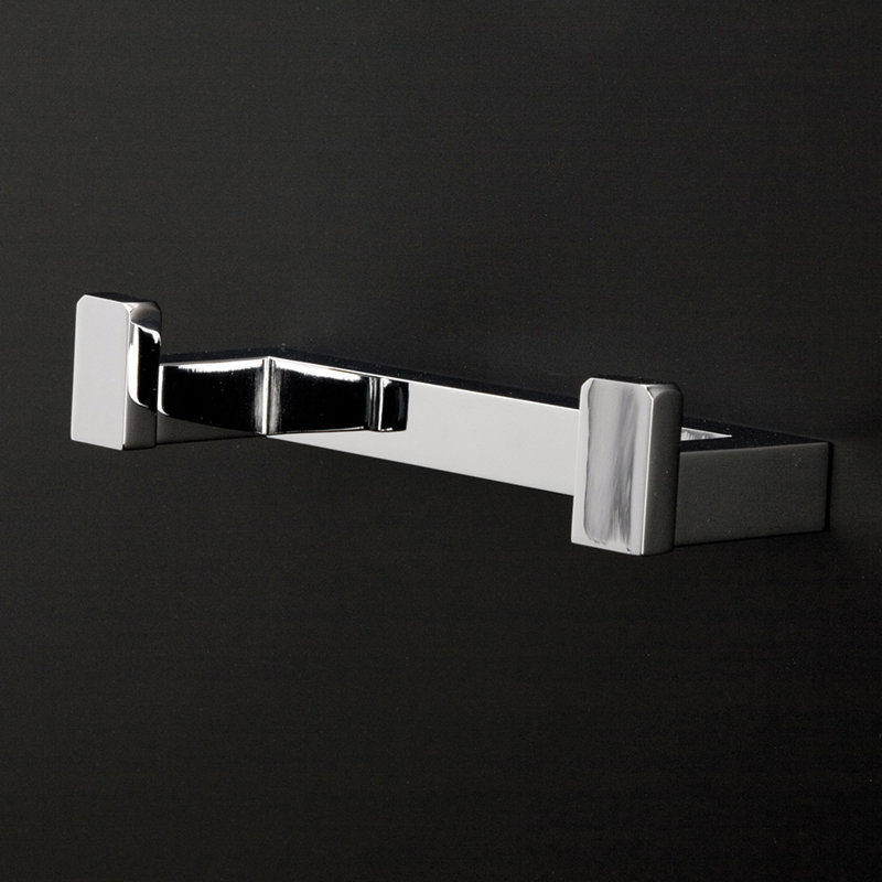 Flash Double Robe Hook, Polished Chrome