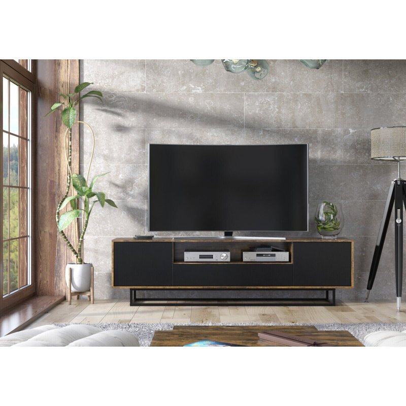 Bryseida TV Stand for TVs up to 88", Industrial
