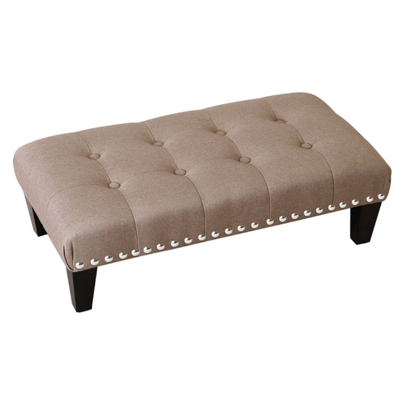 Sahan 71cm Wide Rectangle No Pattern Footstool Ottoman with Storage