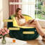 Canapé pour adulte en fausse fourrure, fauteuil simple en forme de noix avec mousse de compression-129423184