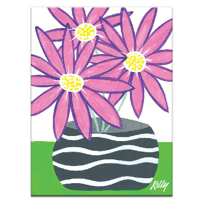 Daisy Burst by Kelly - Art Prints
