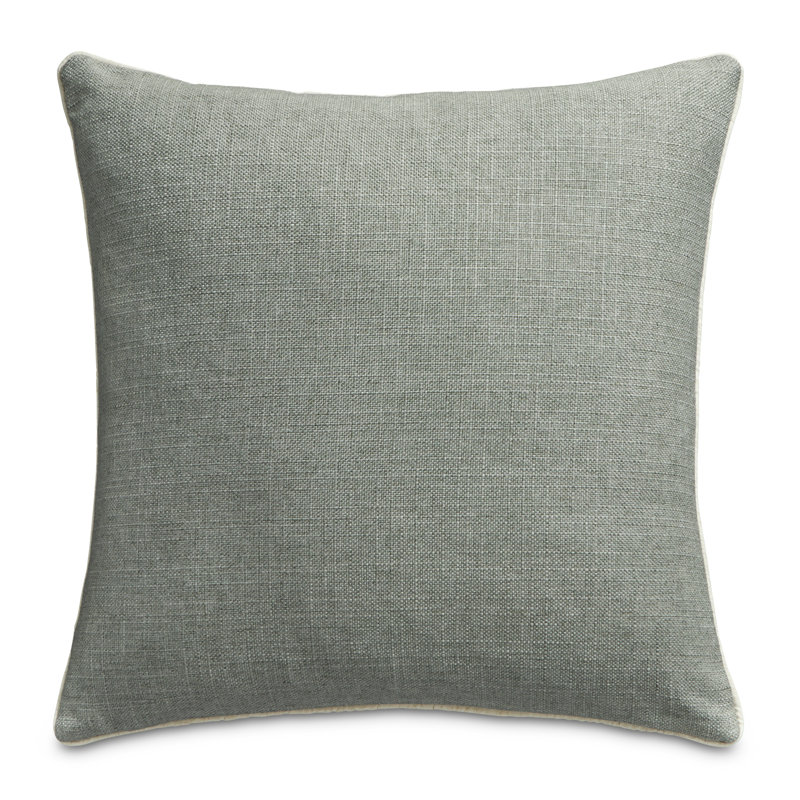 Moro Square Pillow Cover & Insert, Mineral/Ivory Geometric