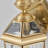 Alexavier 1-Light Outdoor Wall Light Lantern In Classic Brass With Clear Glass Shade
