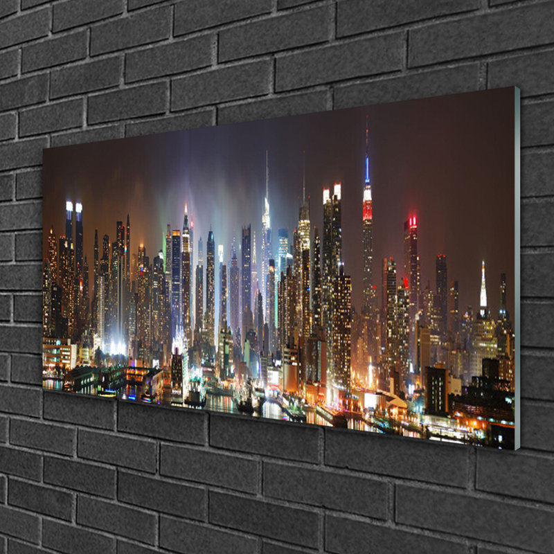Houses City - Unframed Photograph on Glass