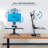 Mount-It Electric Standing Desk Converter, Tabletop Stand Desk w/ Monitor Mount, 28" Wide Platform