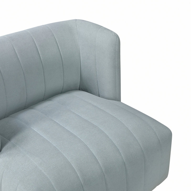 Chaise pivotante moderne, fauteuil d'appoint rembourré, Bleu turquoise