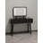 Solid Wood Makeup Vanity, Detachable Mirror, Adjustable Lighting, Equipped with Three Drawers-101943363-107934571
