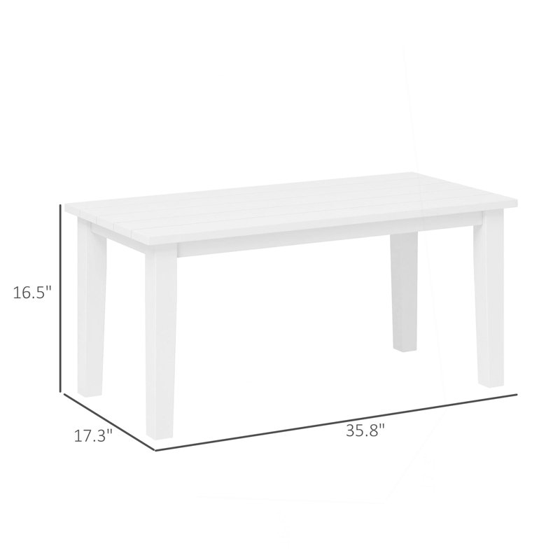 Table d'extérieur, table basse d'extérieur, Blanc