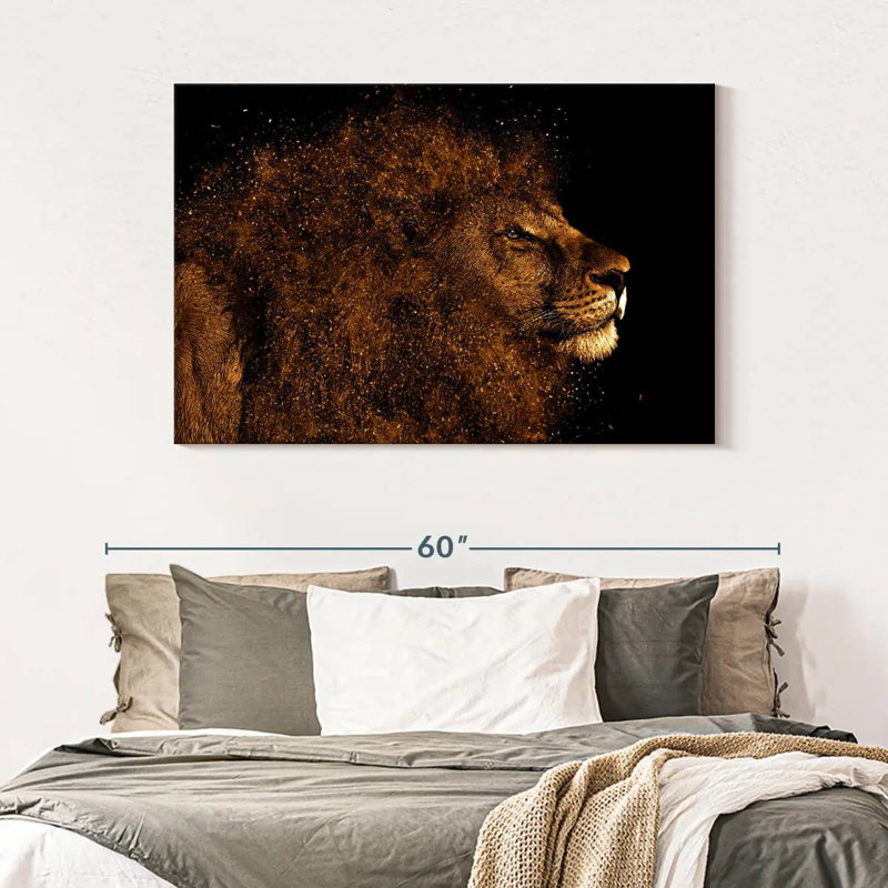 Brampt Marvelous Lion Head, 32" H x 48" W