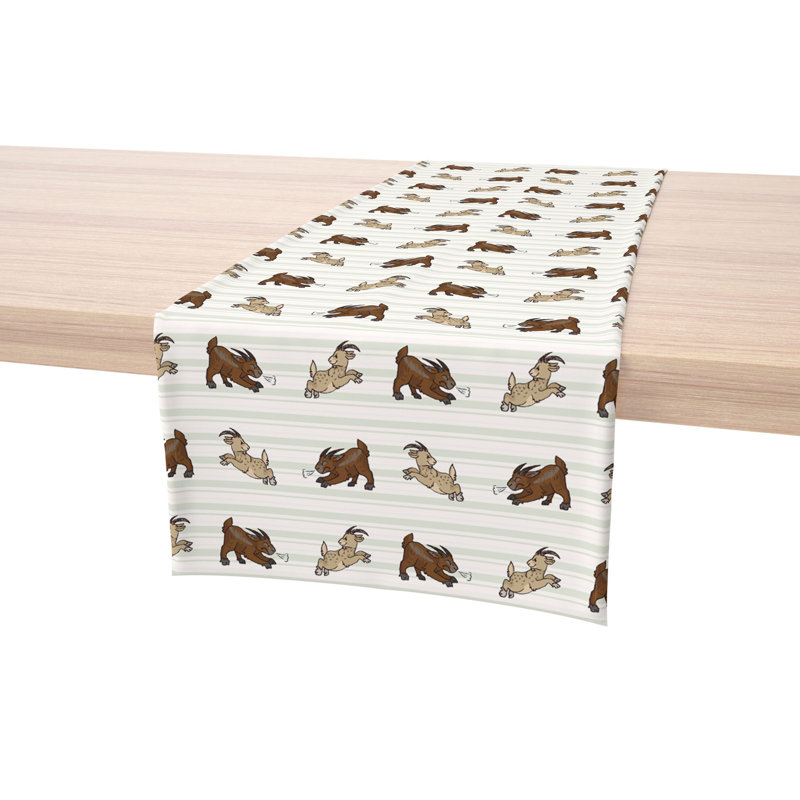 Rectangular Cotton Twill Table Runner, 72" L x 16" W